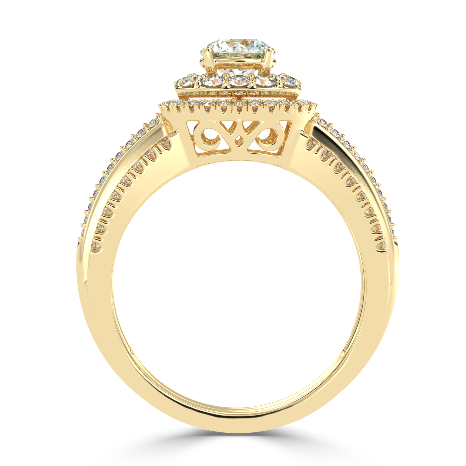 Shop Now 1.28Ct Natural Diamond Ring in Gold | SolitaireKart